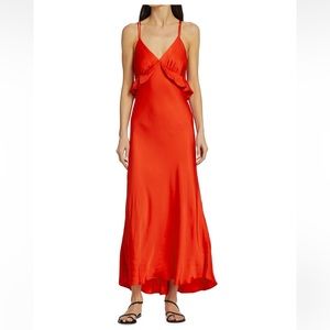 Farm Rio Ruffle Strappy Back Dress. NWT size large